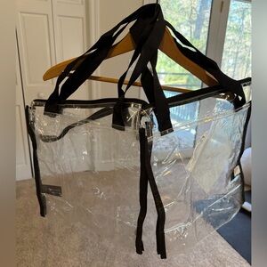 Little Earth Clear and Black Travel Bag